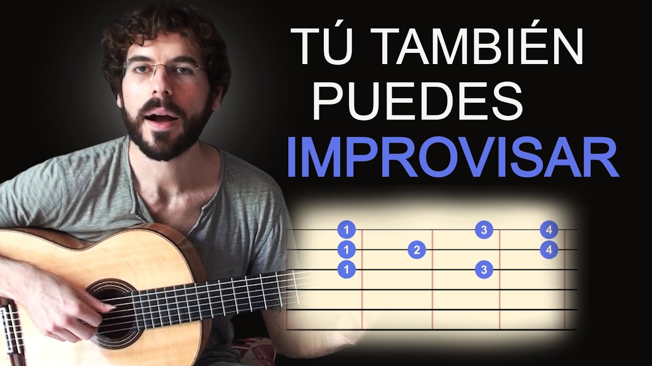 Cómo IMPROVISAR con la GUITARRA para PRINCIPIANTES paso a paso (Re Mayor/Jónico)
