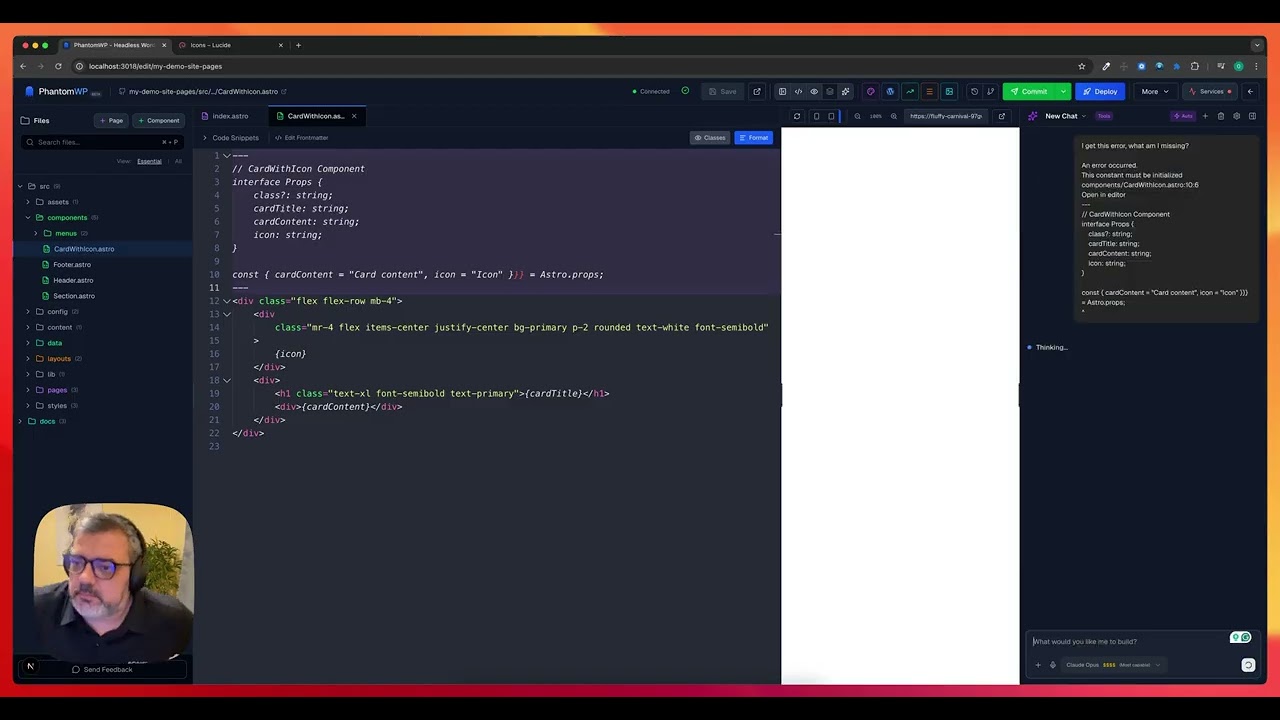 Sunday Coding in PhantomWP – Components, JSON, and a Bit of AI