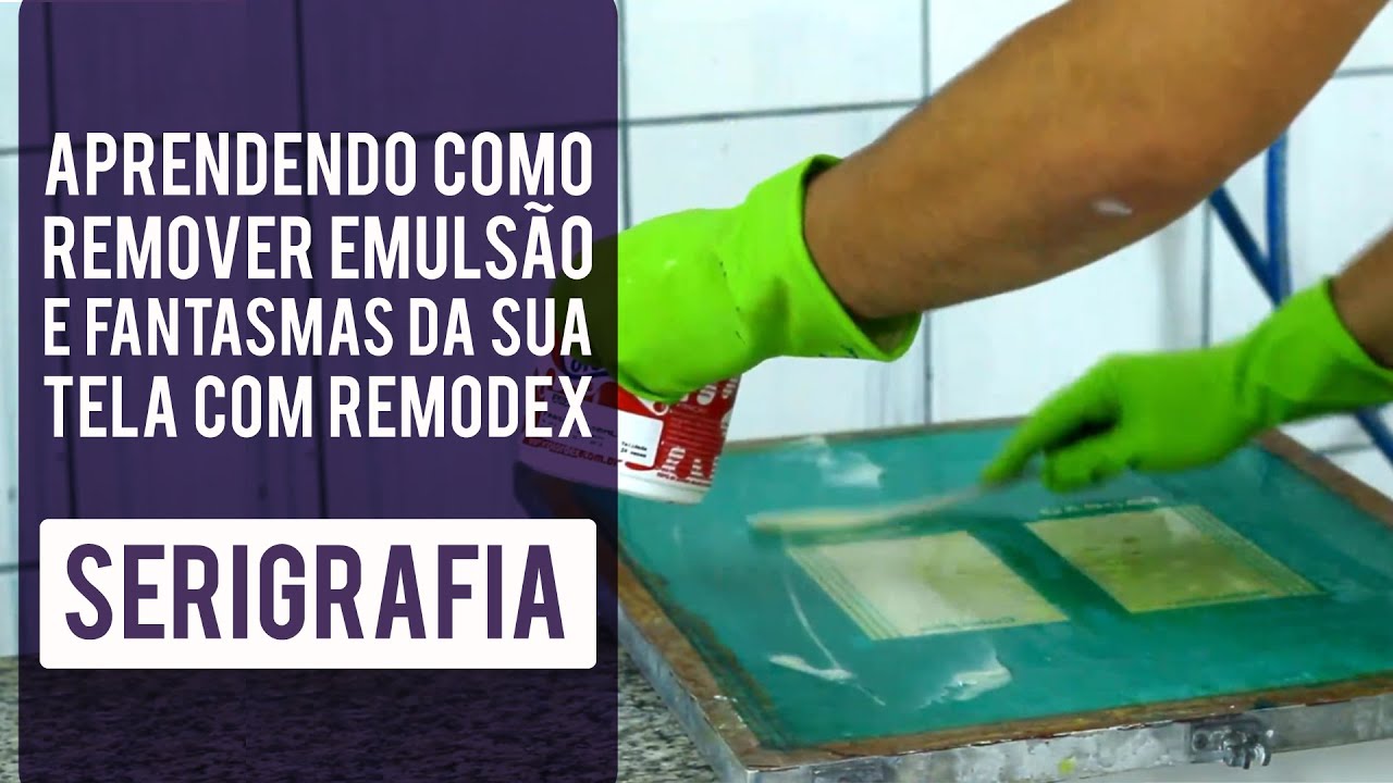 Desgravar tela de silk removendo toda a emulsão e eliminando os fantasmas da sua tela - Colordex