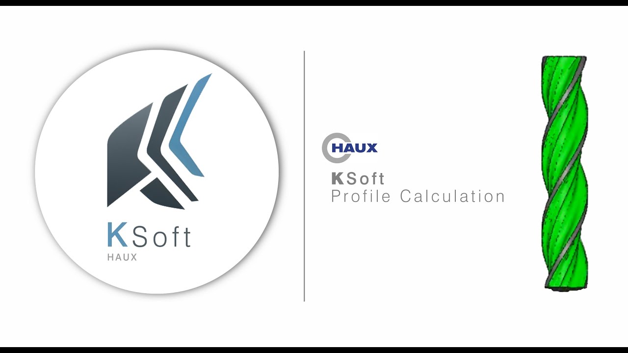HAUX KSoft  - Better flute, wheel and cam template profile generation for NU and SZ machines