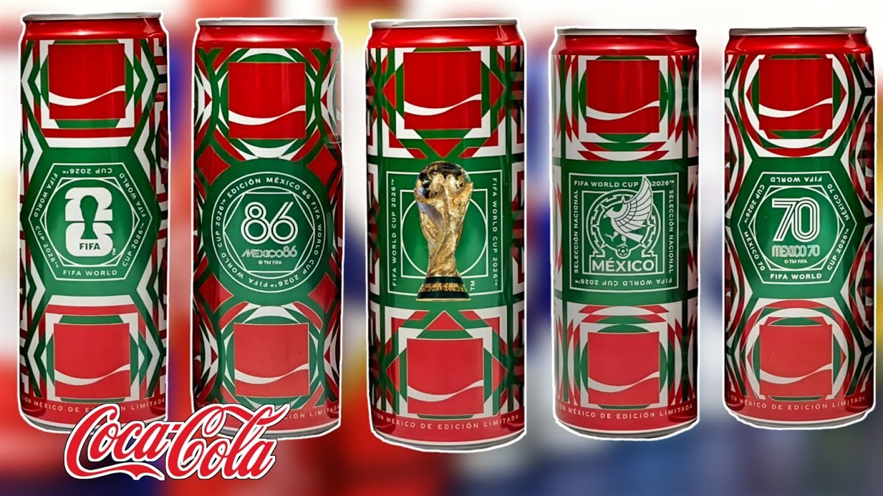 LATAS COCA COLA Mundial 2026 FIFA MÉXICO-ESTADOS UNIDOS-CANADÁ Primeros Coleccionables 