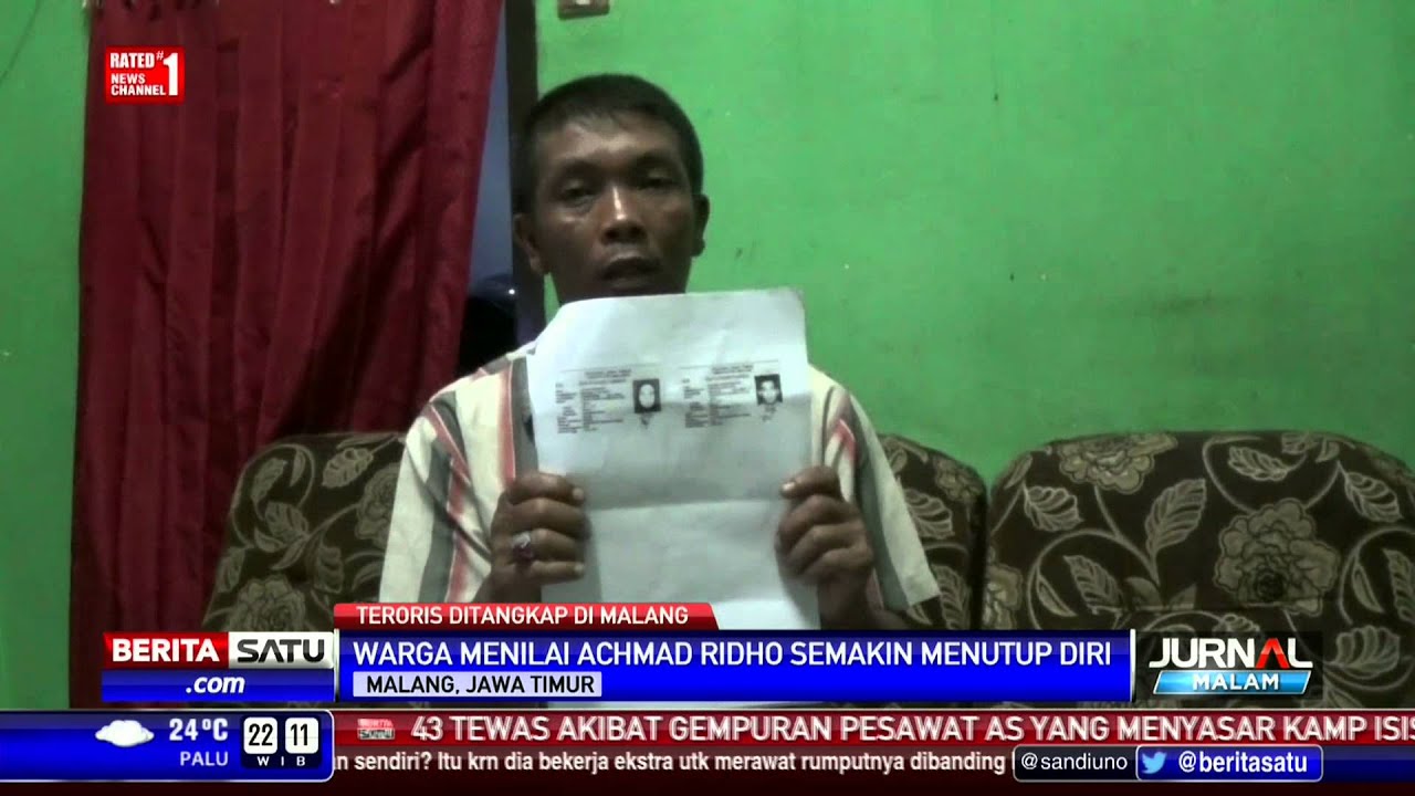 Seorang Terduga Teroris di Malang Menjadi Penjual Gado-Gado
