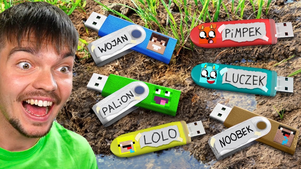 Znalazłem SEKRETNE ŚWIATY YOUTUBERÓW na USB!