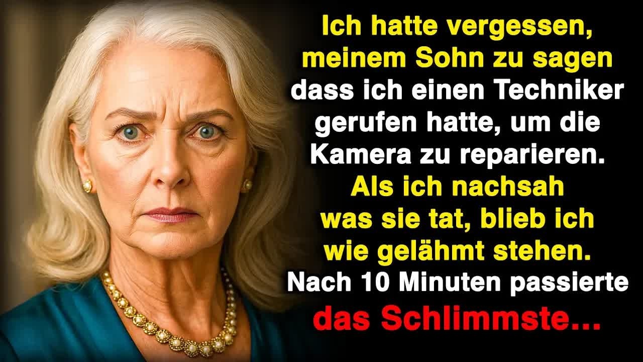 Ich vergaß, meinem Sohn zu sagen, dass die Kamera geht  Als ich nachsah, blieb ich wie gelähmt