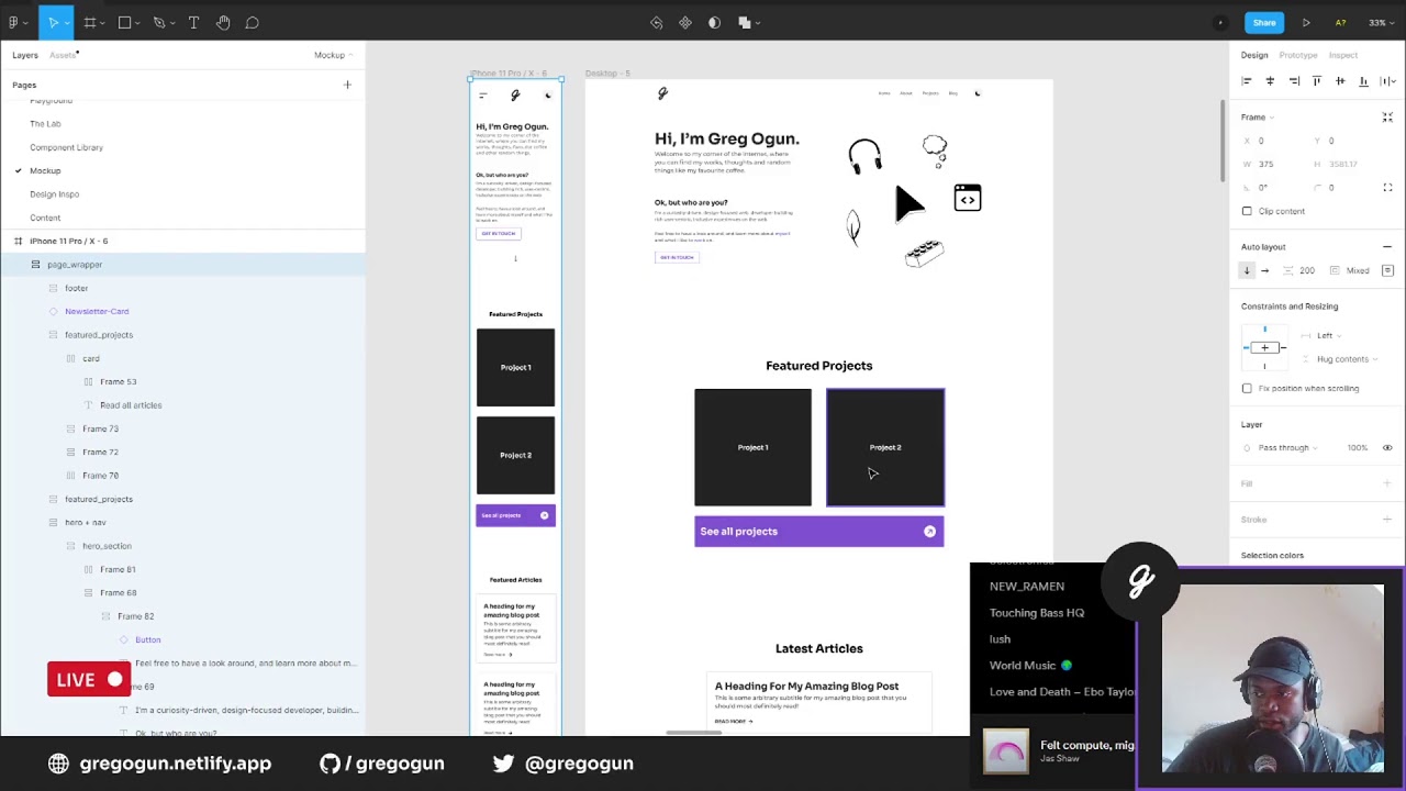 Building a portfolio website with Next.js