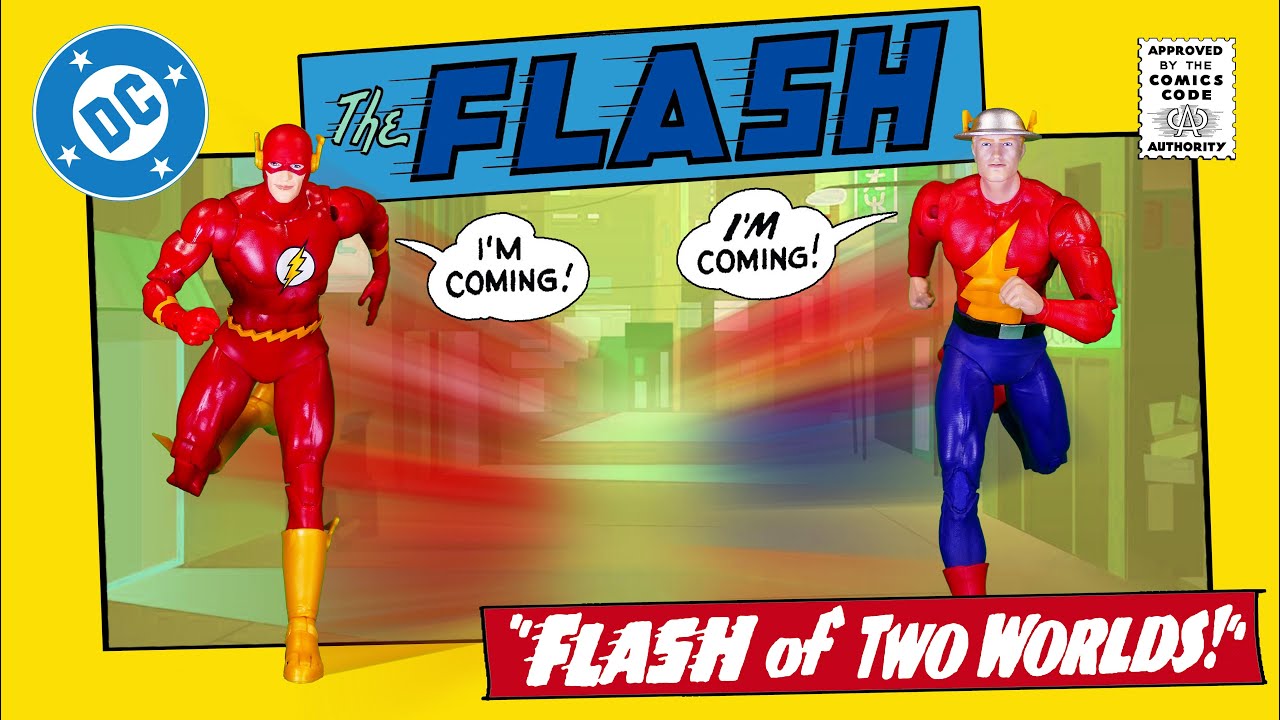 McFarlane Page Punchers Flash of Two Worlds Barry Allen & Jay Garrick