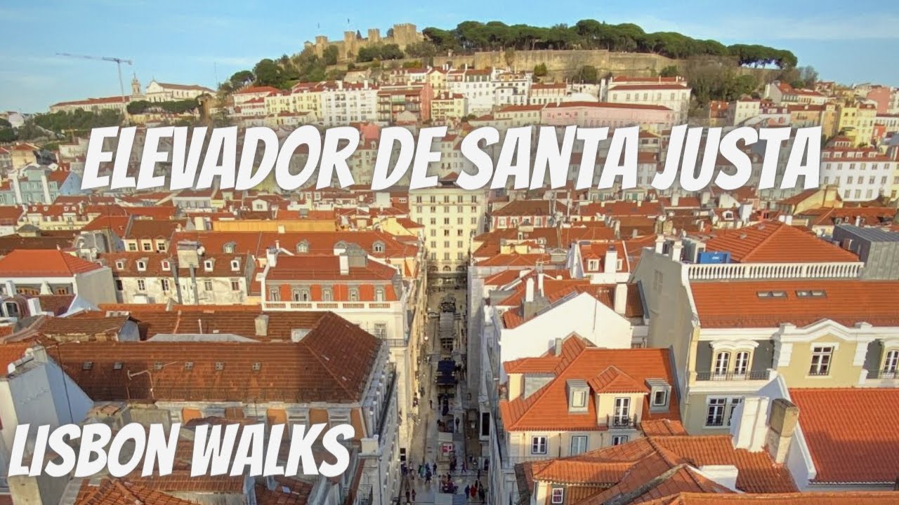 [4K] A Walking Tour of Lisbon (Rua das Portas de Santo Antão, Rossio, Elevador de Santa Justa)