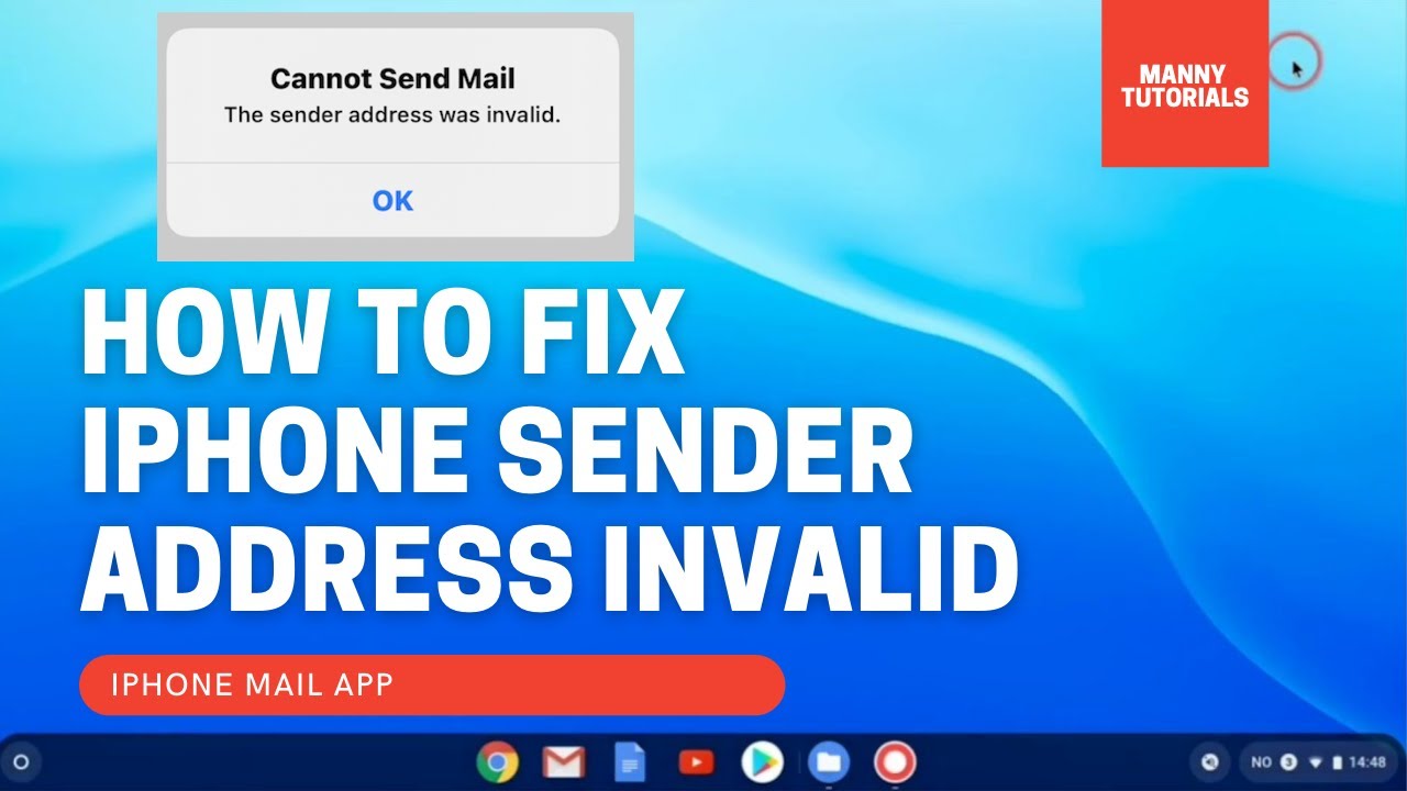 How to fix iPhone Sender Address Invalid