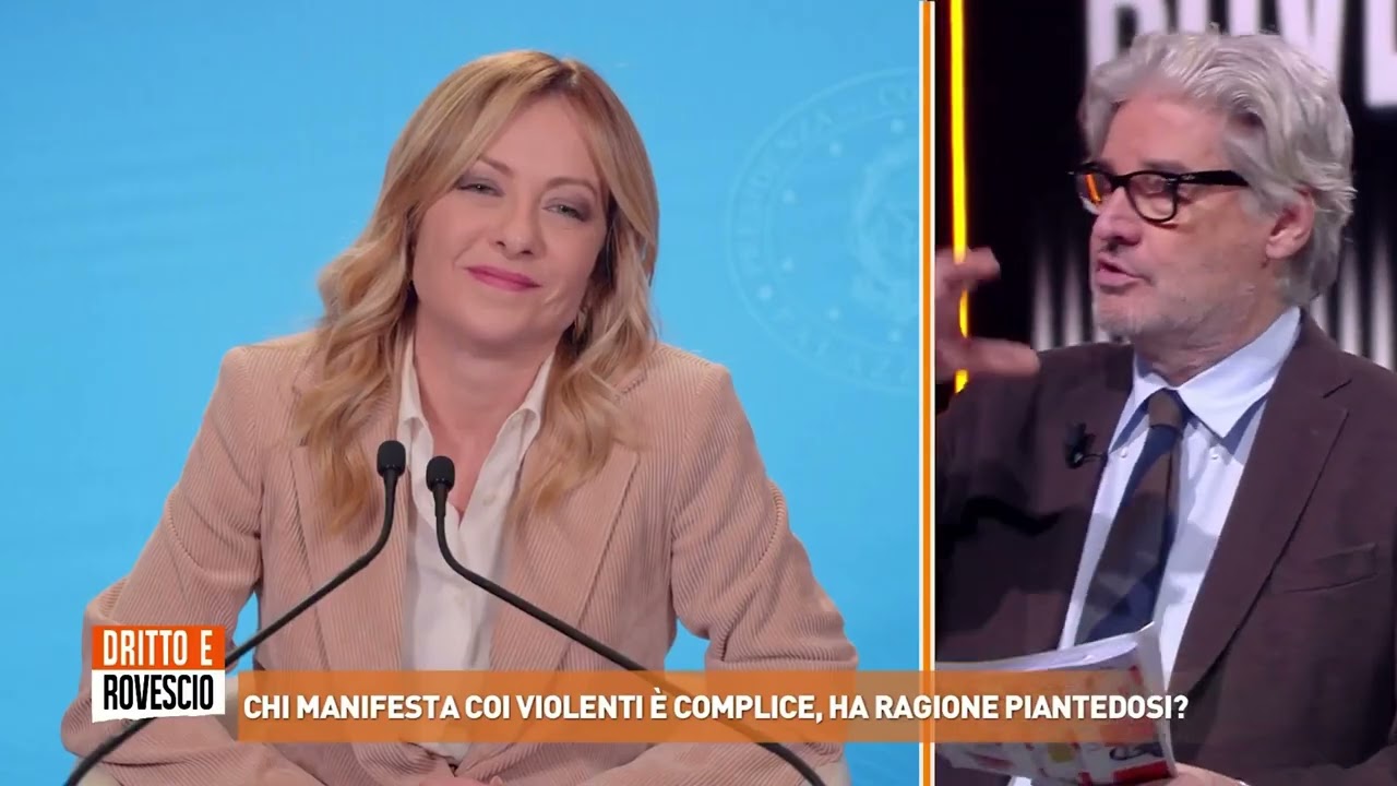 Una straordinaria Giorgia Meloni a Dritto e Rovescio intervistata da Paolo Del Debbio