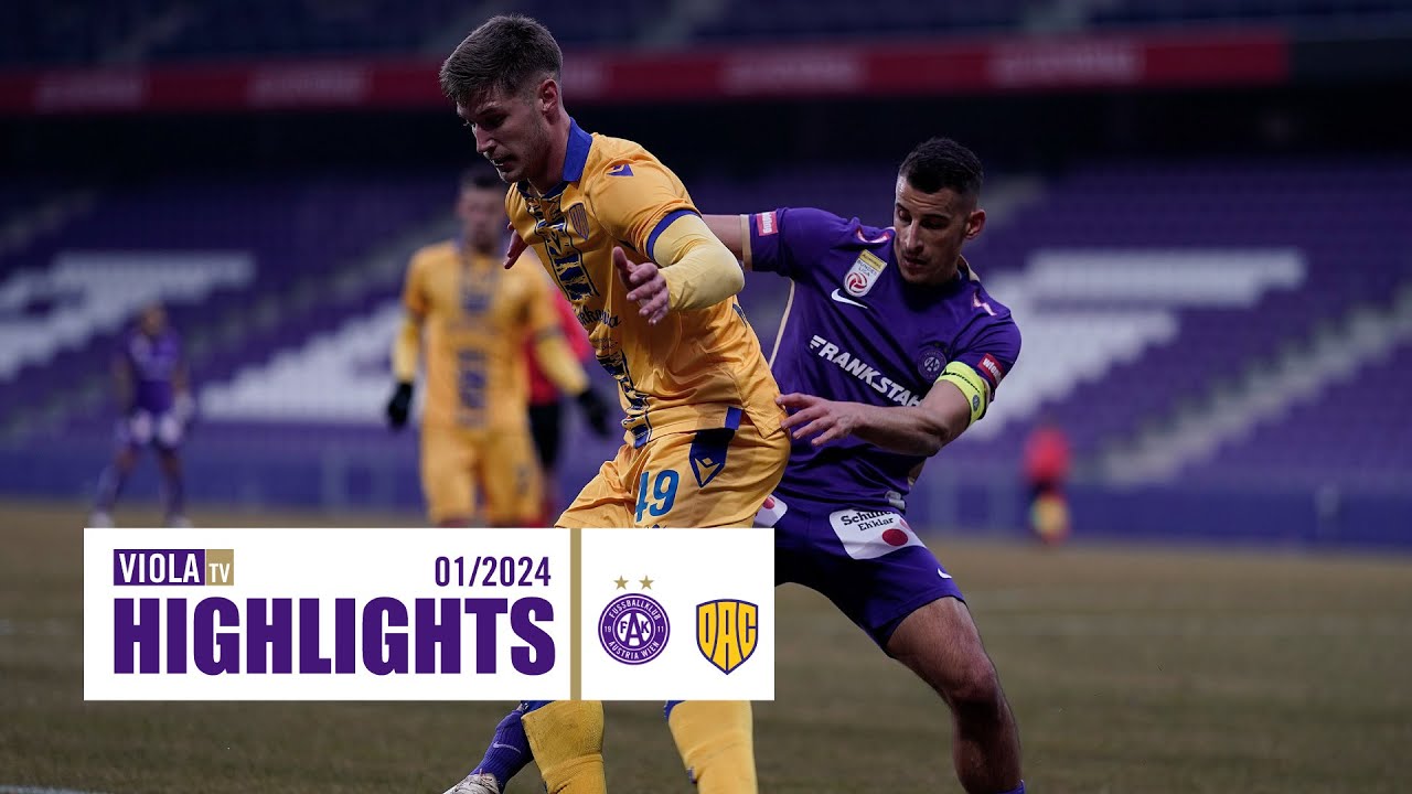 ⚽️ Tore & Highlights: Austria Wien - FC DAC 1904 3:0 (01/2024) #faklive #Veilchen #ViolaTV