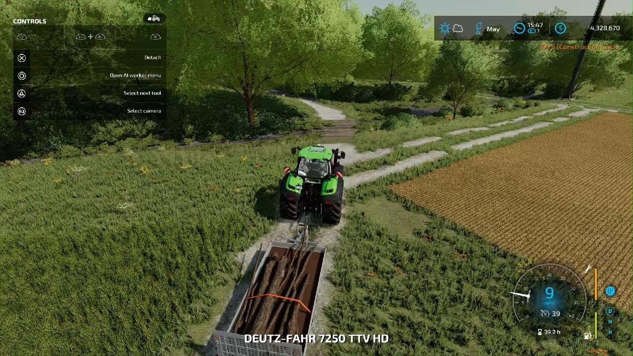 Farming Simulator 22 - Waste of effort building a new road 😪