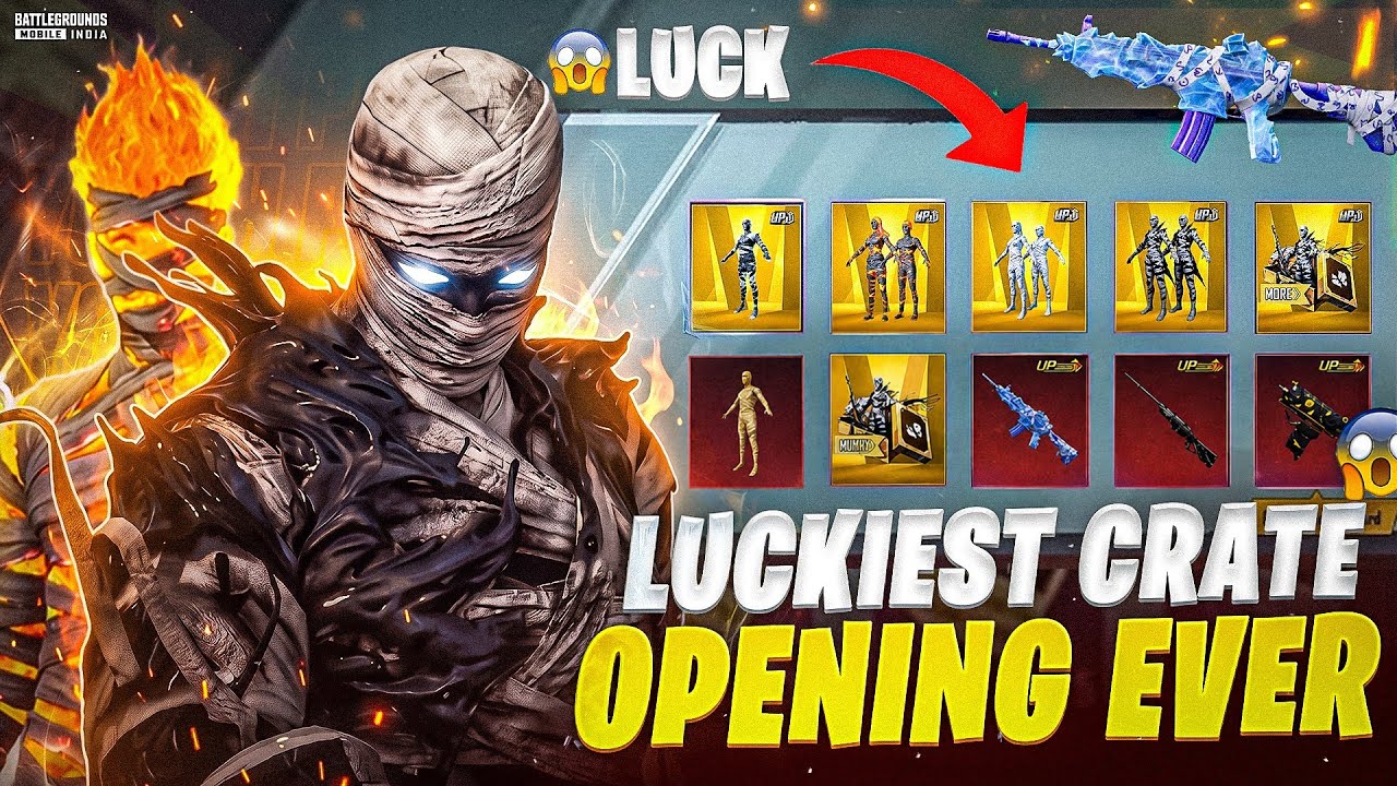 Luckiest Crate Opening Ever 🤯 || Mummy Set Crate Opening || BGMI Mummy Suit Crate Opening 🔥 || #bgmi