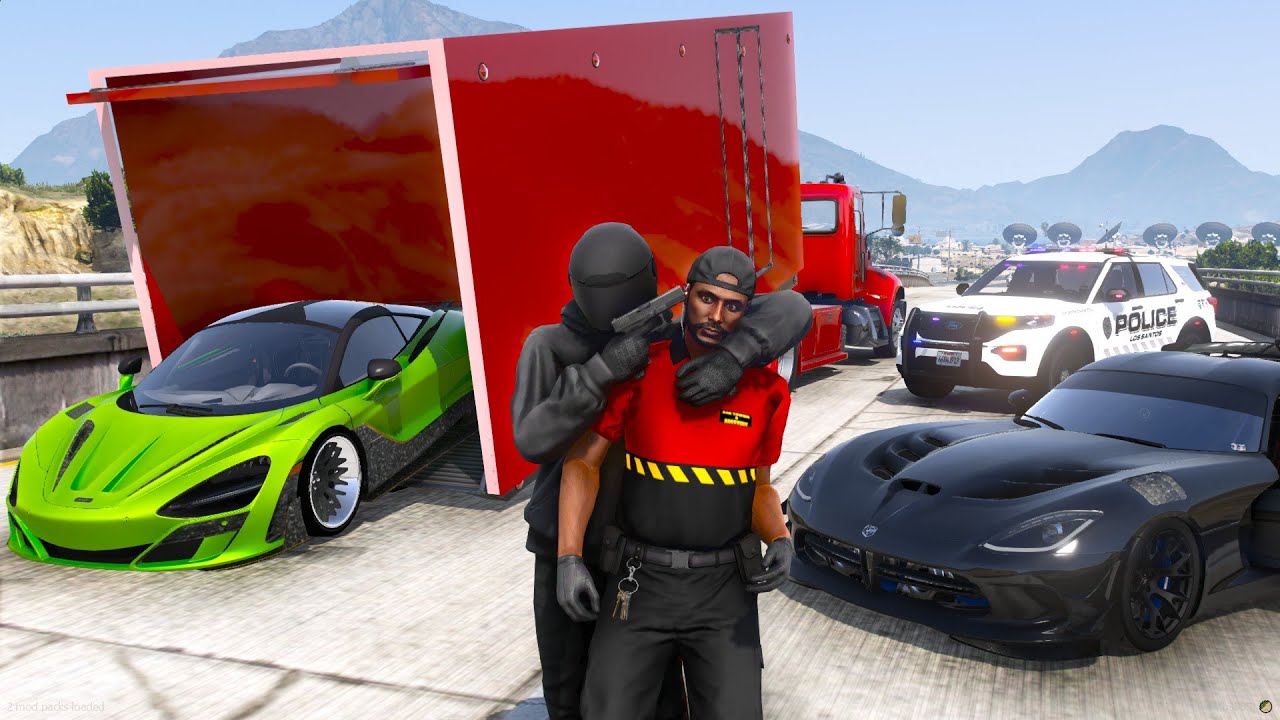 SURVIVING Being Taken Hostage While Towing Supercars in GTA 5 RP!