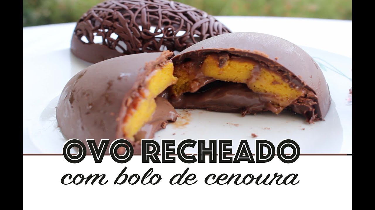 OVO DE PÁSCOA RECHEADO COM BOLO E BRIGADEIRO - Especial Páscoa #3
