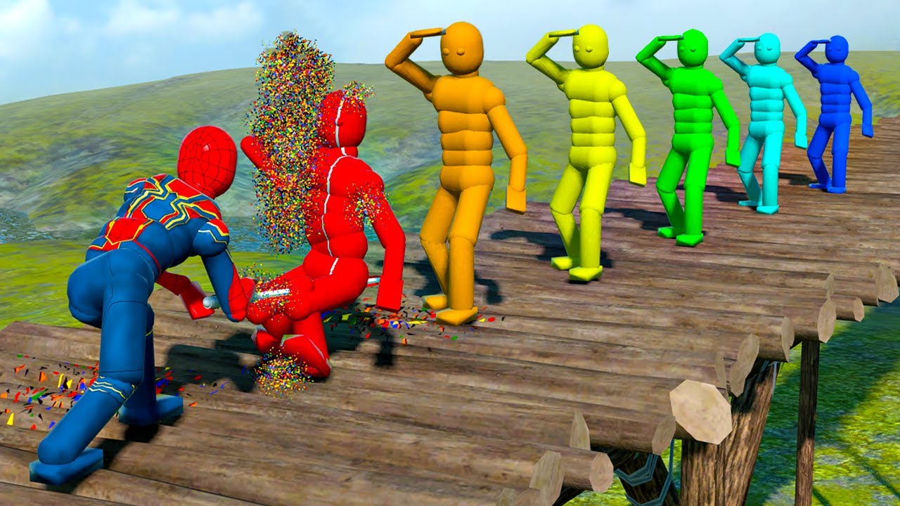 EPIC LIGHTSABER SPIDER-MAN GAME ACTION | CRAZY RAGDOLL PHYSICS
