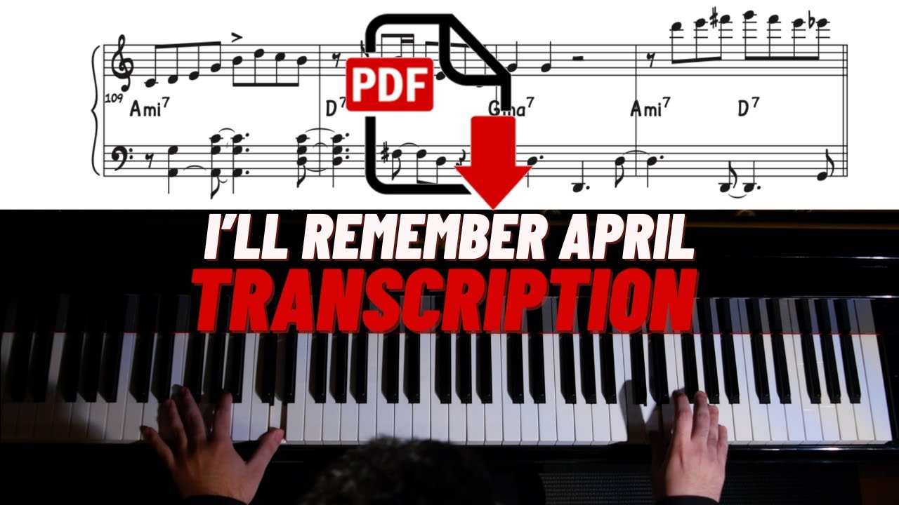 Bijan Taghavi - Transcription - I'll Remember April (Solo Piano)