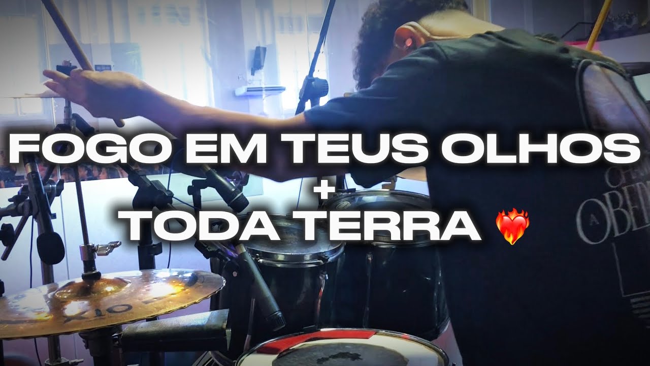 Drum cam - FOGO EM TEUS OLHOS + TODA TERRA - MEDLEY (AVIVA UMADEP)❤️‍🔥🥁