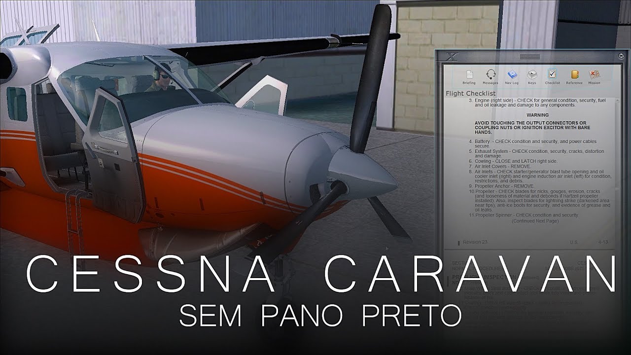Cessna Caravan sem pano preto ! SBJD SBCT C208
