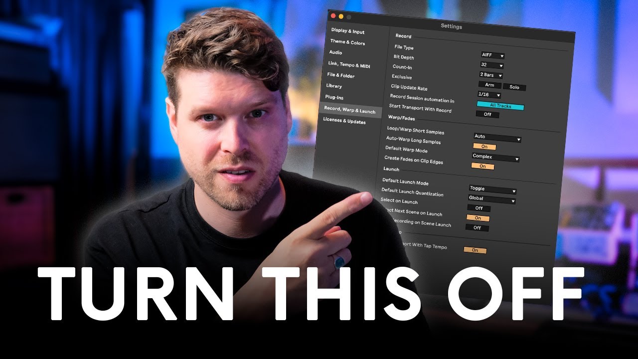Настройки Ableton Live 12.3, которые нужно отключить прямо сейчас! (Важно!)
