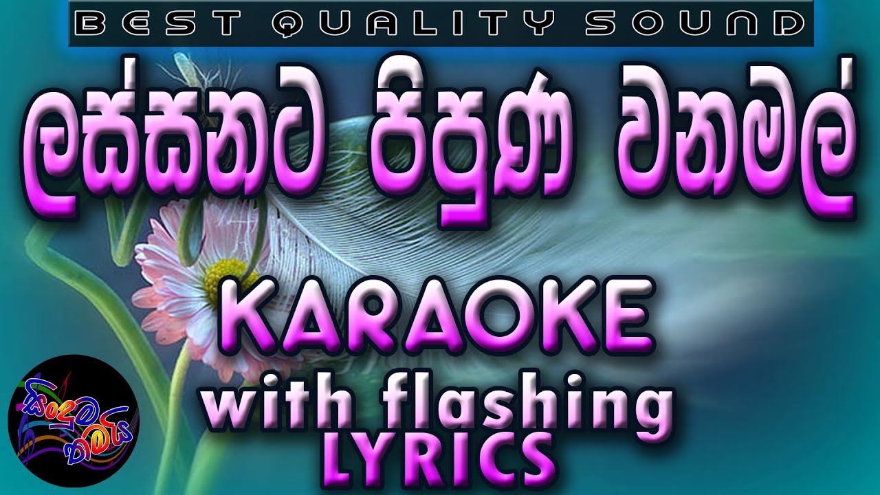 Lassanata Pipunu Karaoke with Lyrics (Without Voice)