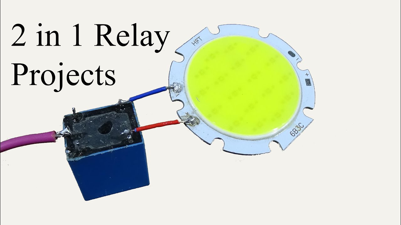 2 in 1 useful Relay electronic diy projects