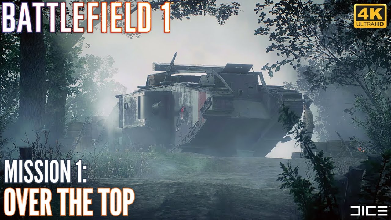 Battlefield 1 - Mission 1: Over The Top (4k60 Ultra Settings)