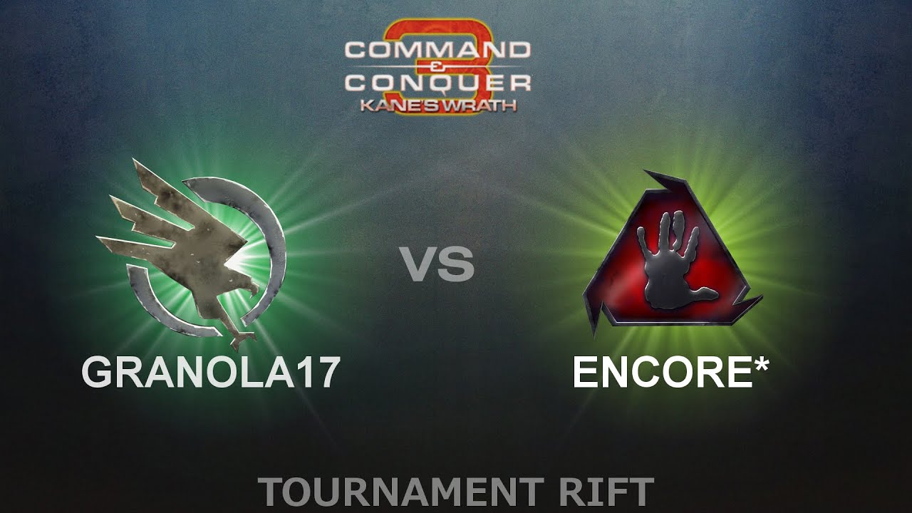 C&C3: Kane's Wrath 1v1 - Granola17 (GDI) vs. EnCore* (BH)