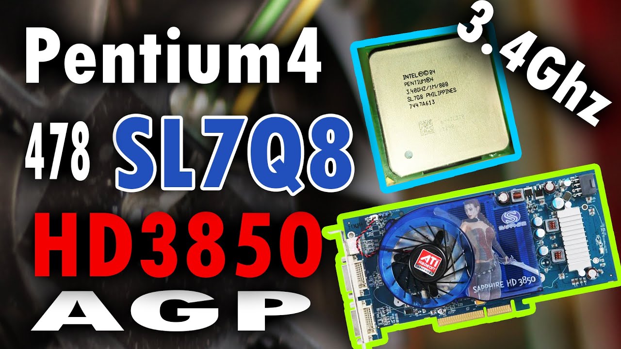478 PENTIUM4 SL7Q8 4GHZ 64BIT + AGP HD3850 САМАЯ МОЩНАЯ СБОРКА НА 478 НА ПЛАНЕТЕ ЗЕМЛЯ