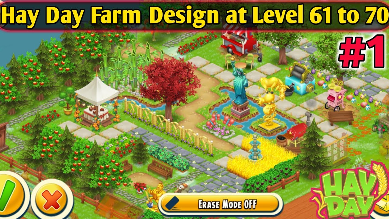 Hay Day Farm Design at Level 61 to 71 Part 1 - Farm Decoration - TeMct Gaming
