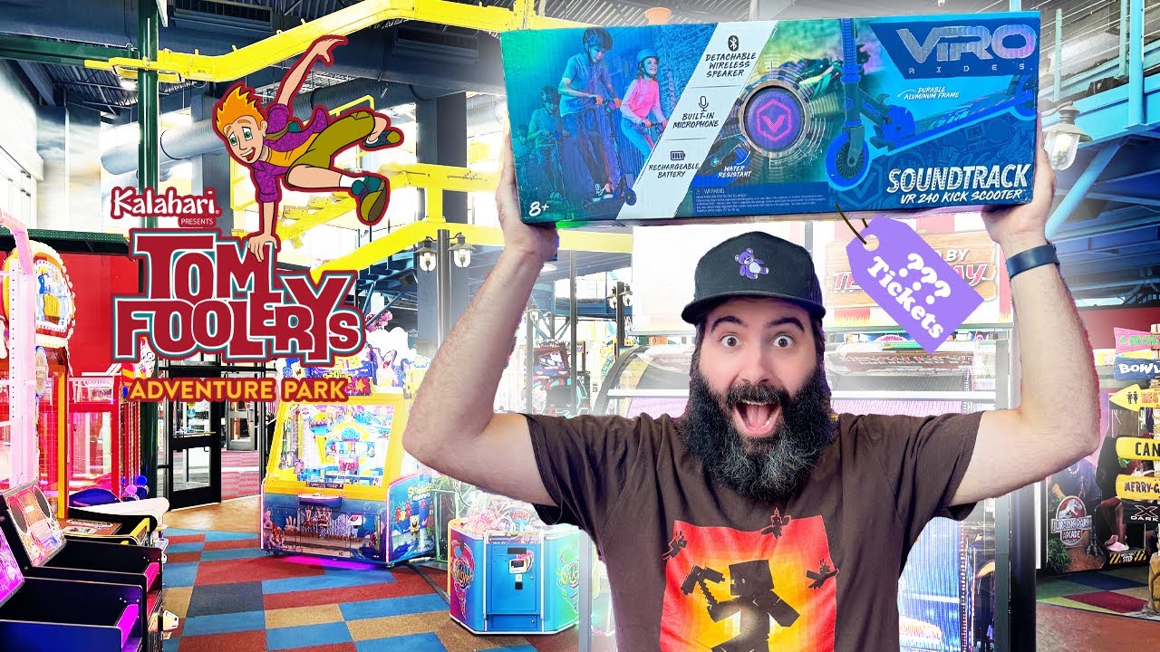 Big Ticket Wins at Tom Foolery's Arcade - Wisconsin Dells