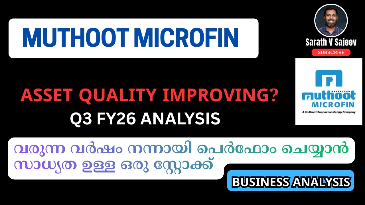 Muthoot Microfin Q3 Deep Analysis | Asset Quality Improving? Management Outlook & Future Growth.