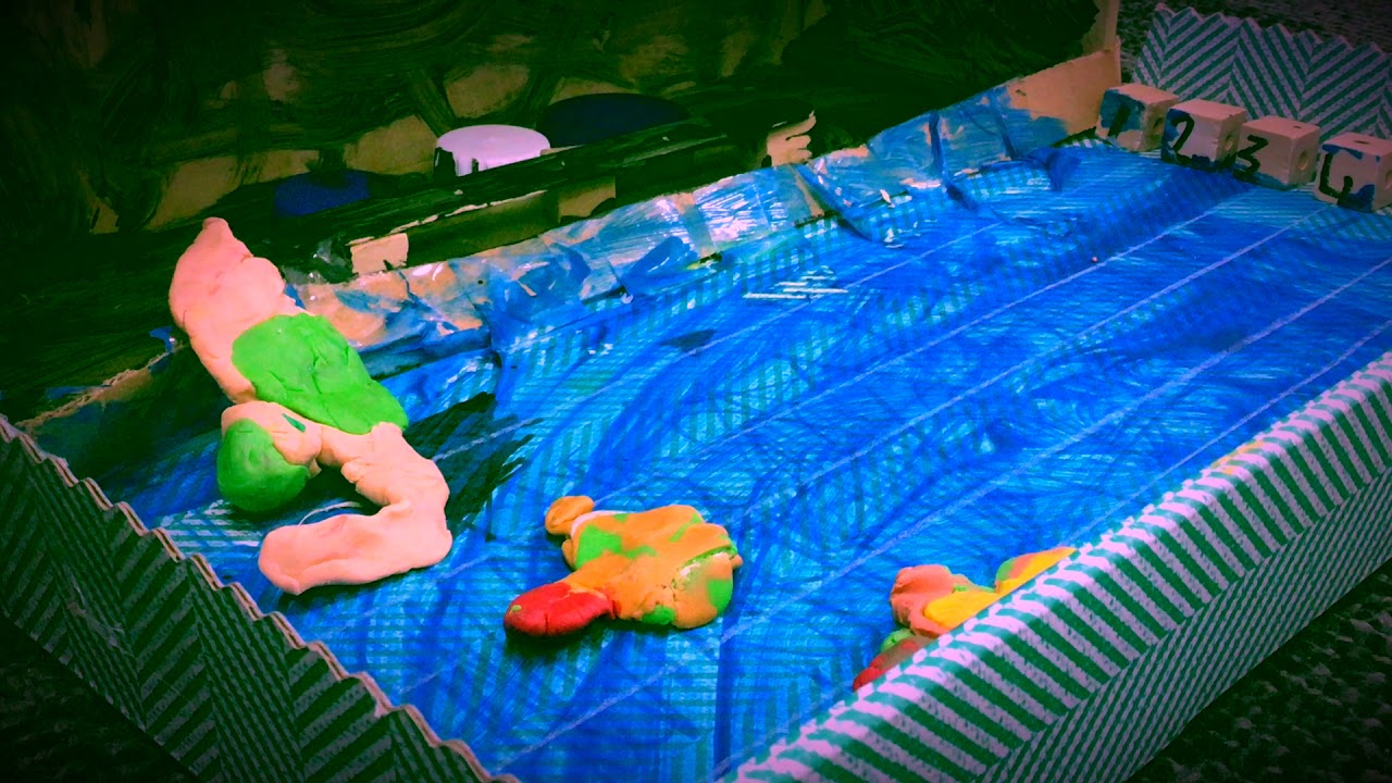 Claymation swimming