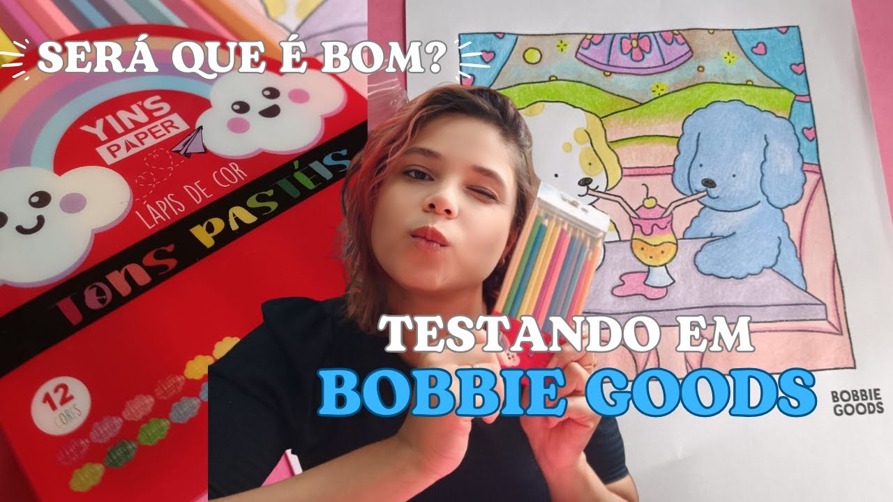 TESTANDO LÁPIS DE COR TOM PASTEL EM BOBBIE GOODS - CONHEÇA A MARCA YIN´S PAPER ✨💕