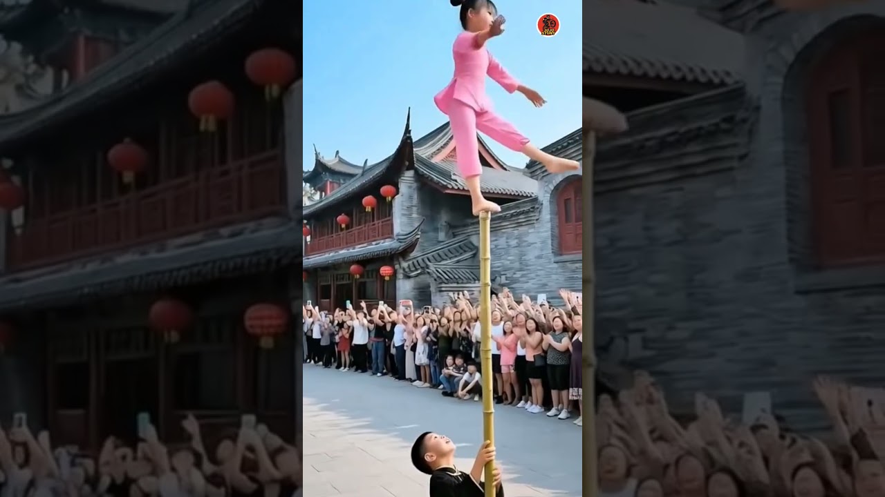 Ek Pair Par Aasman Chhoota! Bamboo Pole Par Hairaan Kar Dene Wala Acrobatics Stunt 🤯🔥