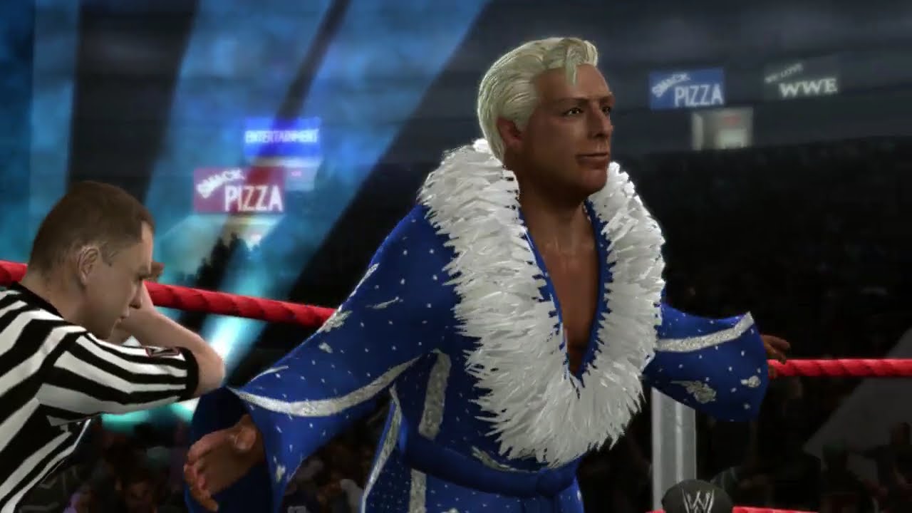 WWE Royal Rumble 2008: MVP vs Ric Flair (SmackDown vs RAW 2009)