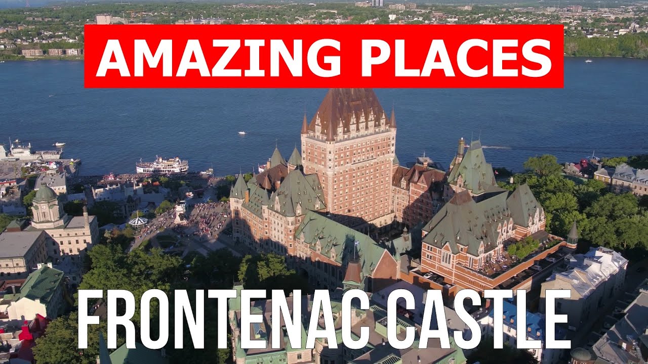 Frontenac Castle in 4k. Canada, Quebec to visit