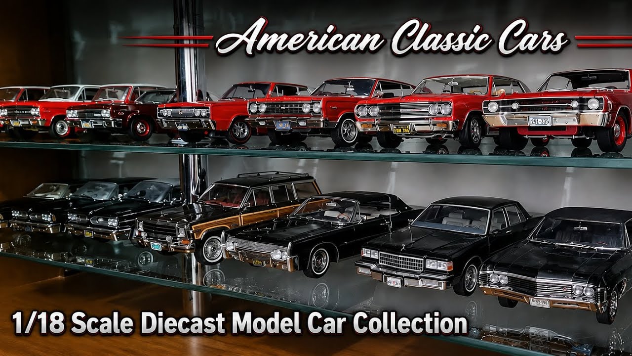 Kolekcja modeli samochod&oacute;w American Classics w skali 1/18