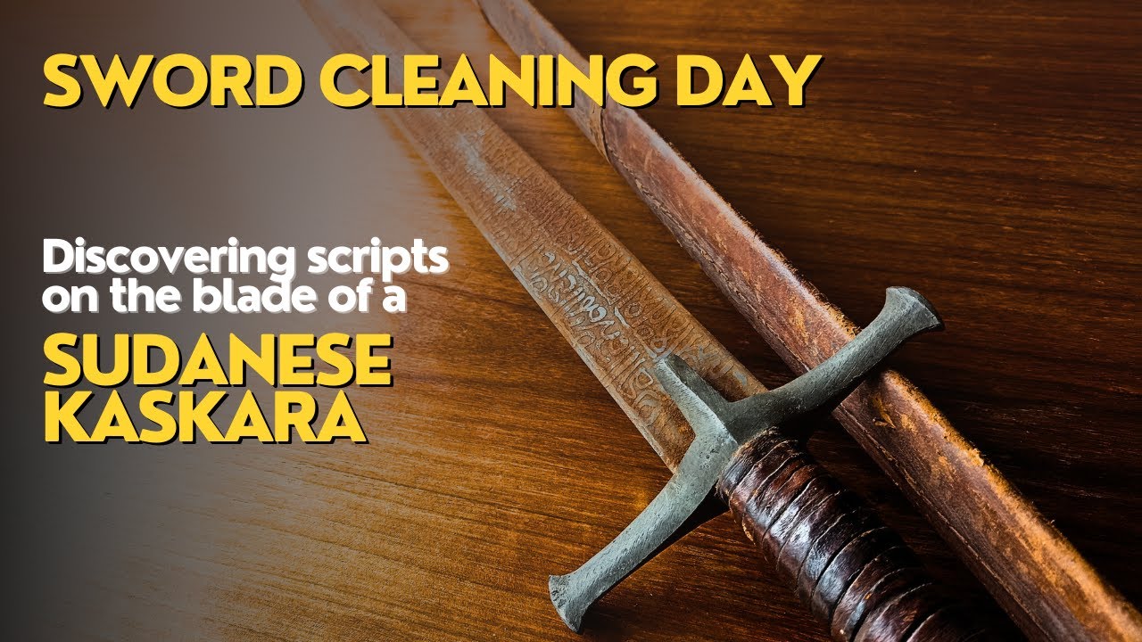 День чистки меча: рассматривание прекрасного клинка каскары с украшениями, покрытыми ржавчиной.