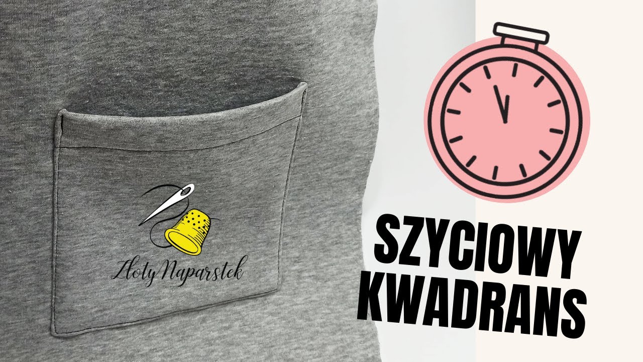 Jak naszyć kieszeń z dresówki - krok po kroku
