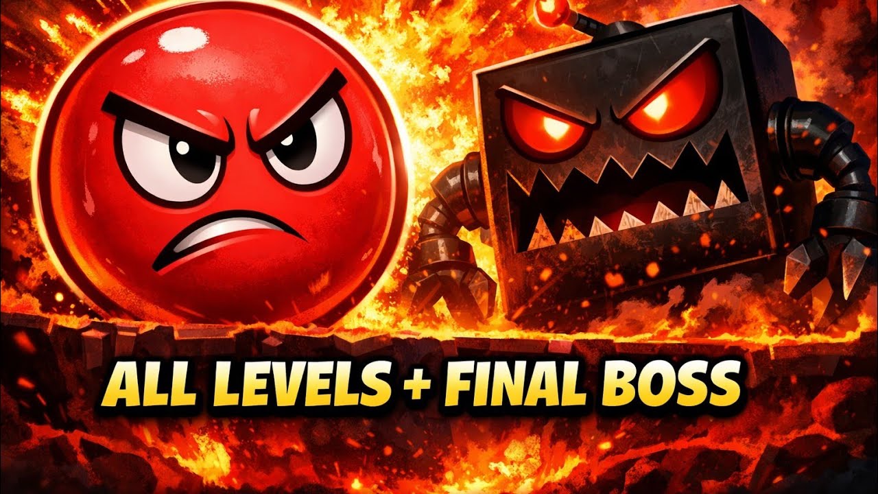 Red Ball 4 FULL GAME 🔴 | All Levels + Final Boss (No Death Run)