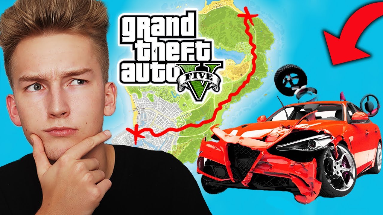 GTA V - PRZEZ CAŁĄ MAPE jako DRIVEMISTRZ CHALLENGE! 🚙