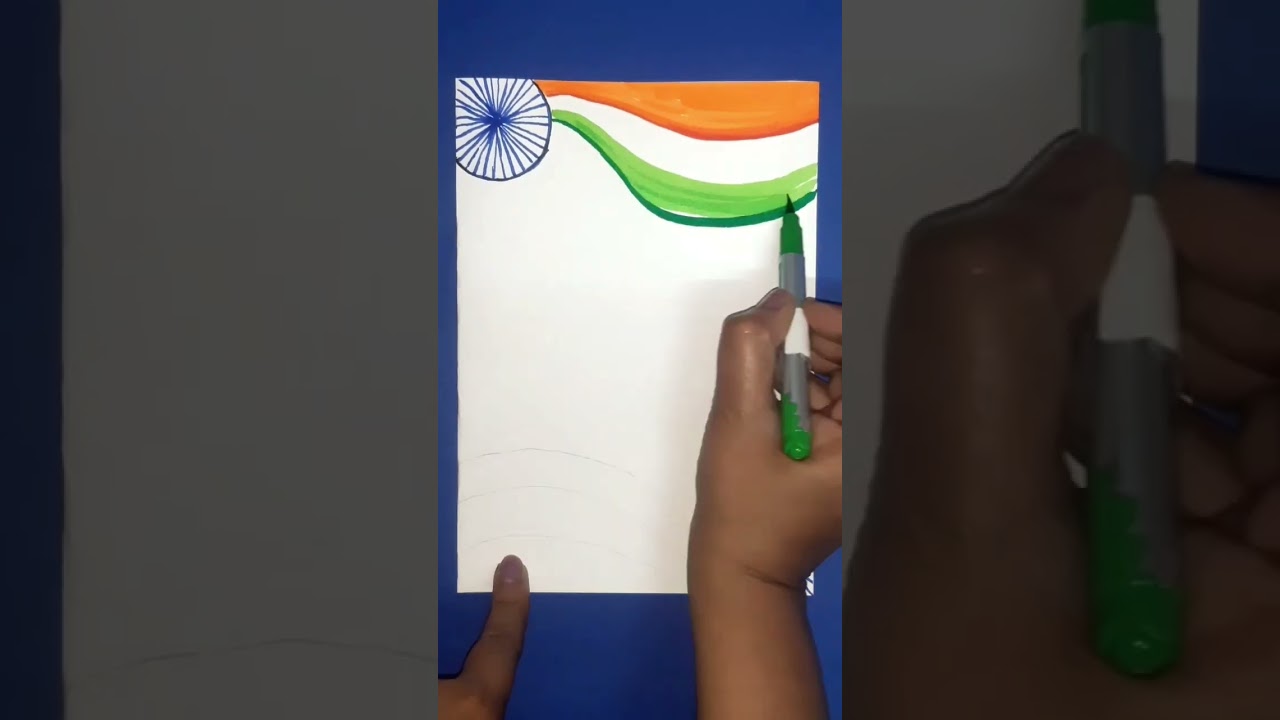 Republic Day Border design/ Independence Day Border design/#viral #shorts #trending #youtubeshorts