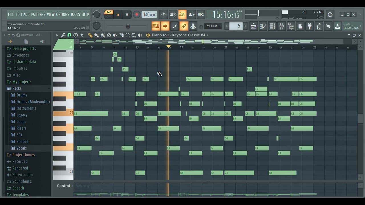 my woman's interlude (piano)
