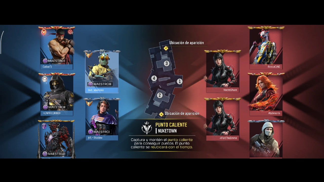 partida igualada en la nueva temporada de call of duty mobile de punto caliente en nuketown