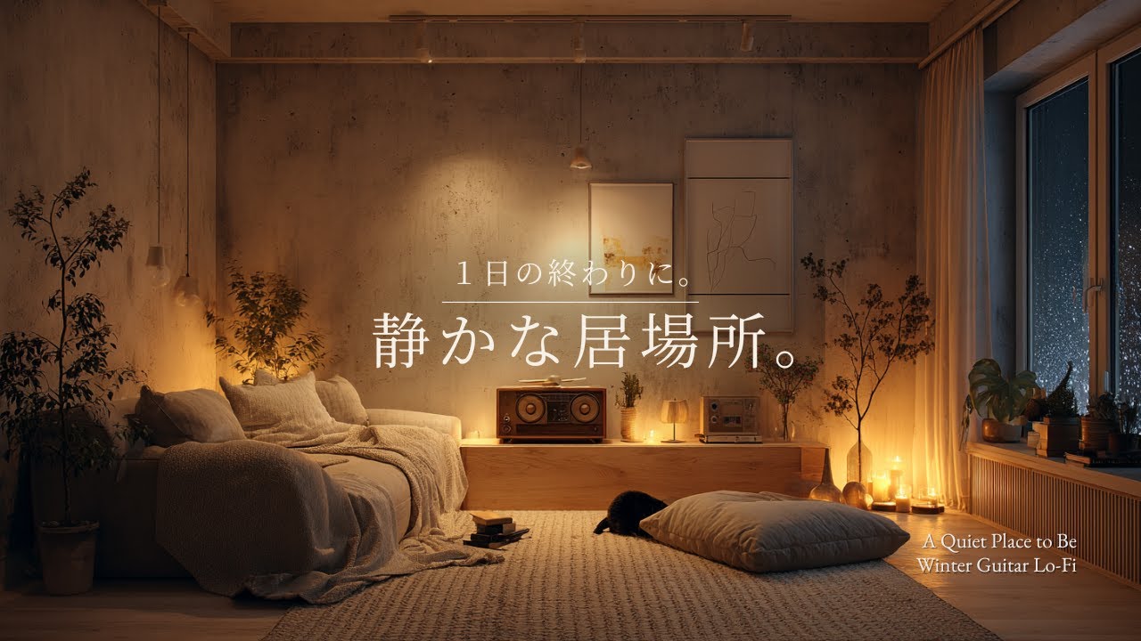 【夜の癒しBGM】1日の終わりに、静かな居場所。｜A Quiet Place to Return – Guitar Lo-Fi 🌙🎵