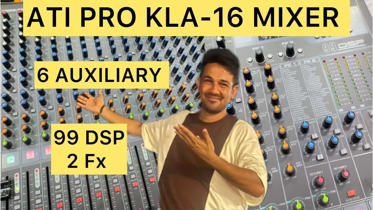 ATi Pro KLA-16 Channel Audio Mixer Price Unboxing and Sound check ​⁠