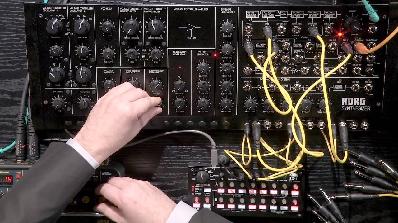 KORG MS20M Kit & KORG SQ1 par Olivier Briand (La Boite Noire)