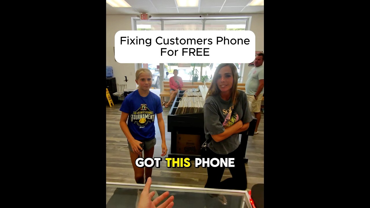 FIXING A CUSTOMERS PHONE FOR FREE!!! #education #funny #brokenfix #smartphone #brokenphone #phone