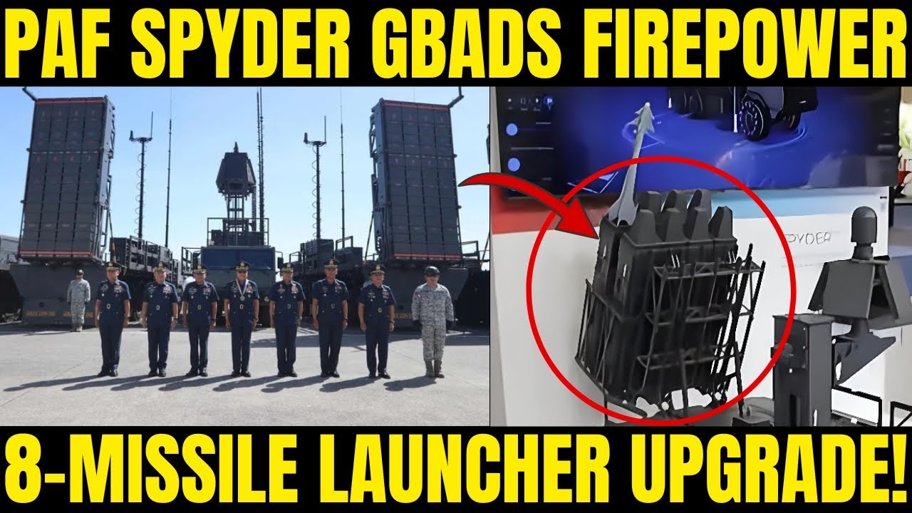 Огневая мощь PAF SPYDER GBADS: модернизация пусковой установки на 8 ракет!