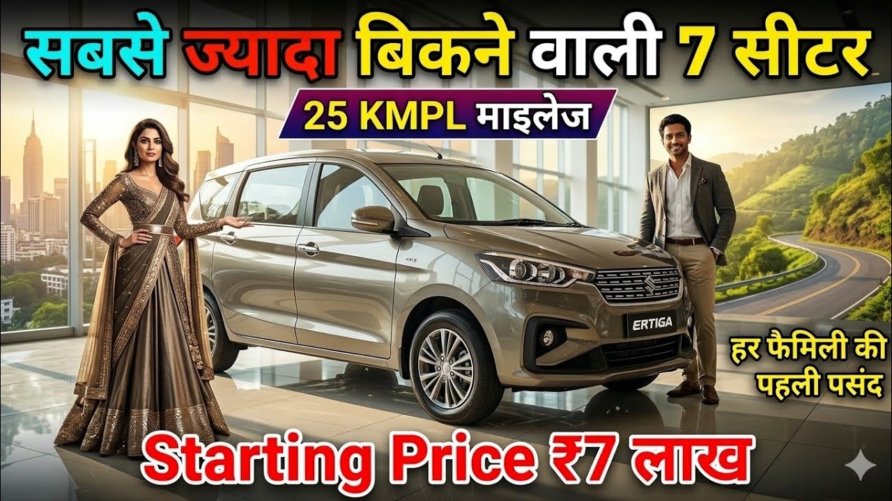 सबसे ज्यादा बिकने वाली 7 Seater | Maruti Ertiga 2026 | 25 KMPL Mileage | Price ₹7 Lakh | Full Review